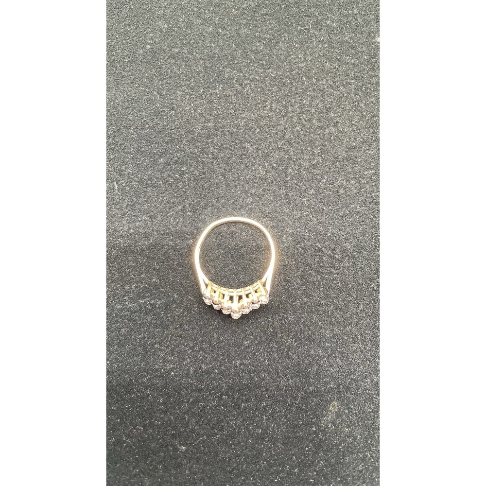 Vintage 1970s Ring Pranda North America Inc Sapphire Diamond 10k 2.52g Gold READ - Picture 8 of 9